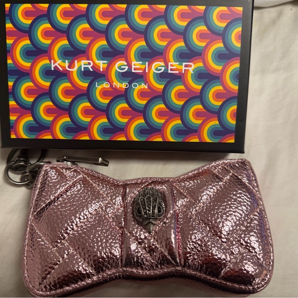 Kurt Geiger Pink bag charm Keychain Pouch